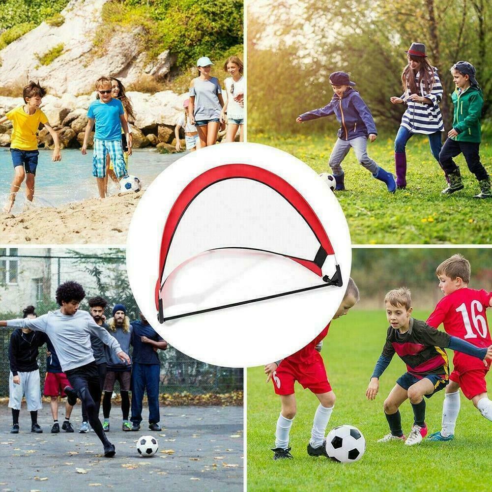 Mini Soccer Goal Pop Up Football Net Outdoor Goal Nets Kids Toy - Dealjas