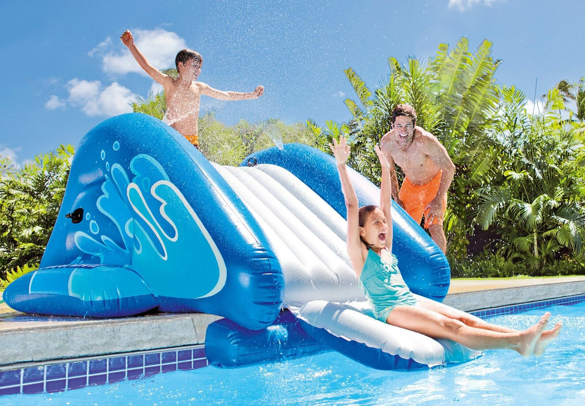 Inflatable Pool Slide Water Slide With Built In Sprayers Kids Play Center - Dealjas