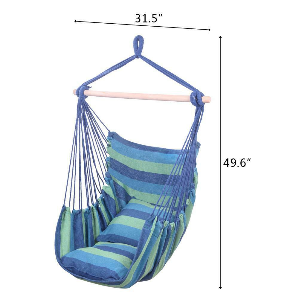 Hammock Chair Bedroom Hanging Rope Swing Chairs Outdoor Camping Seat - Dealjas