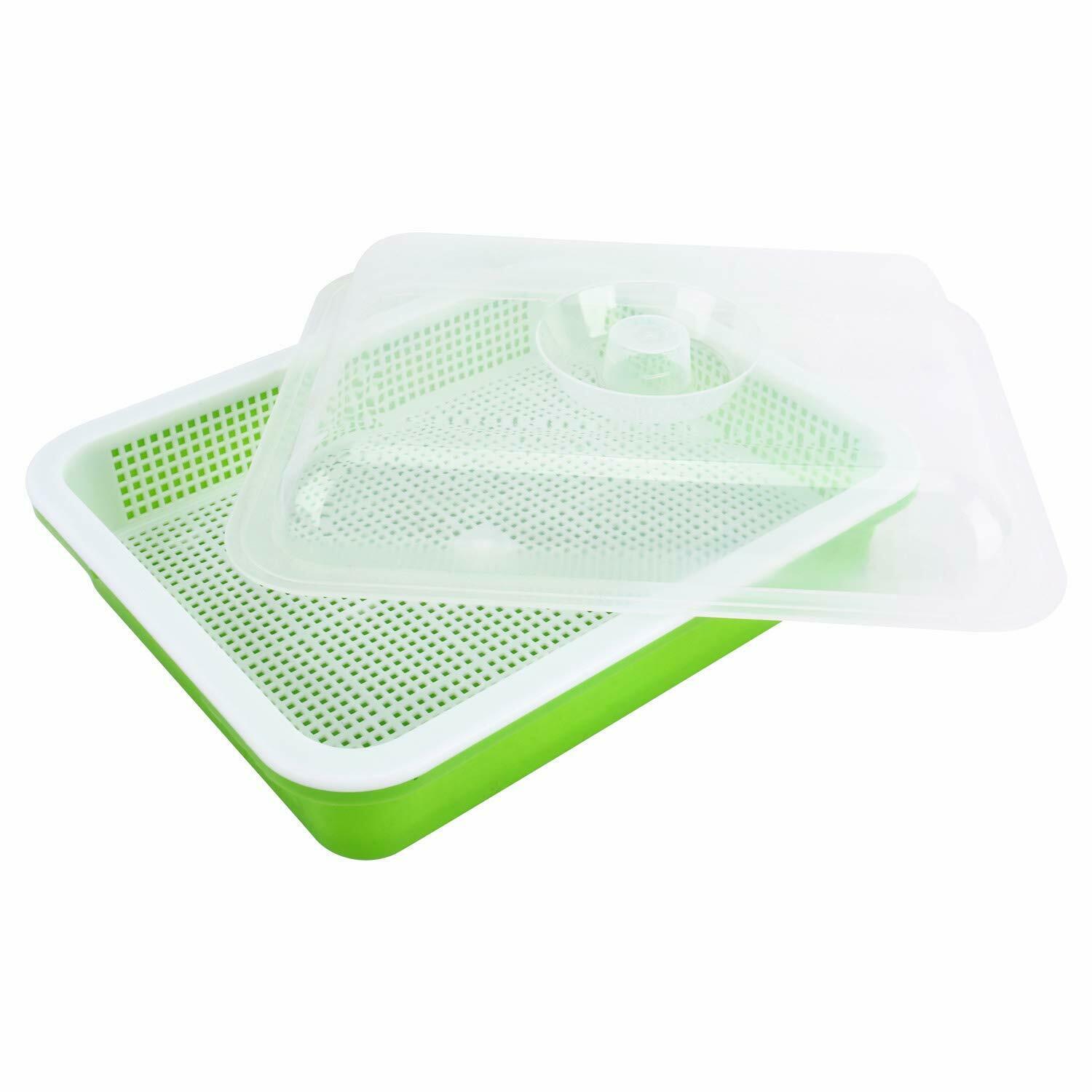 Seed Starting Trays Germination Plastic Seedling Tray with Dome 5 Packs - Dealjas