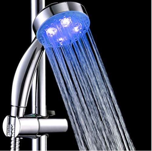 Chrome Hand Held Detachable LED Shower Head 7 Color Changing Water Glow Light - Dealjas