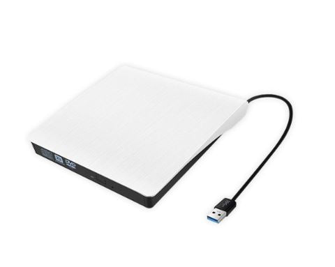 RockTec USB 3.0 Slim External DVD Writer Drive DVD-RW/CD-RW Superdrive Burner Player for PC/Mac - Dealjas