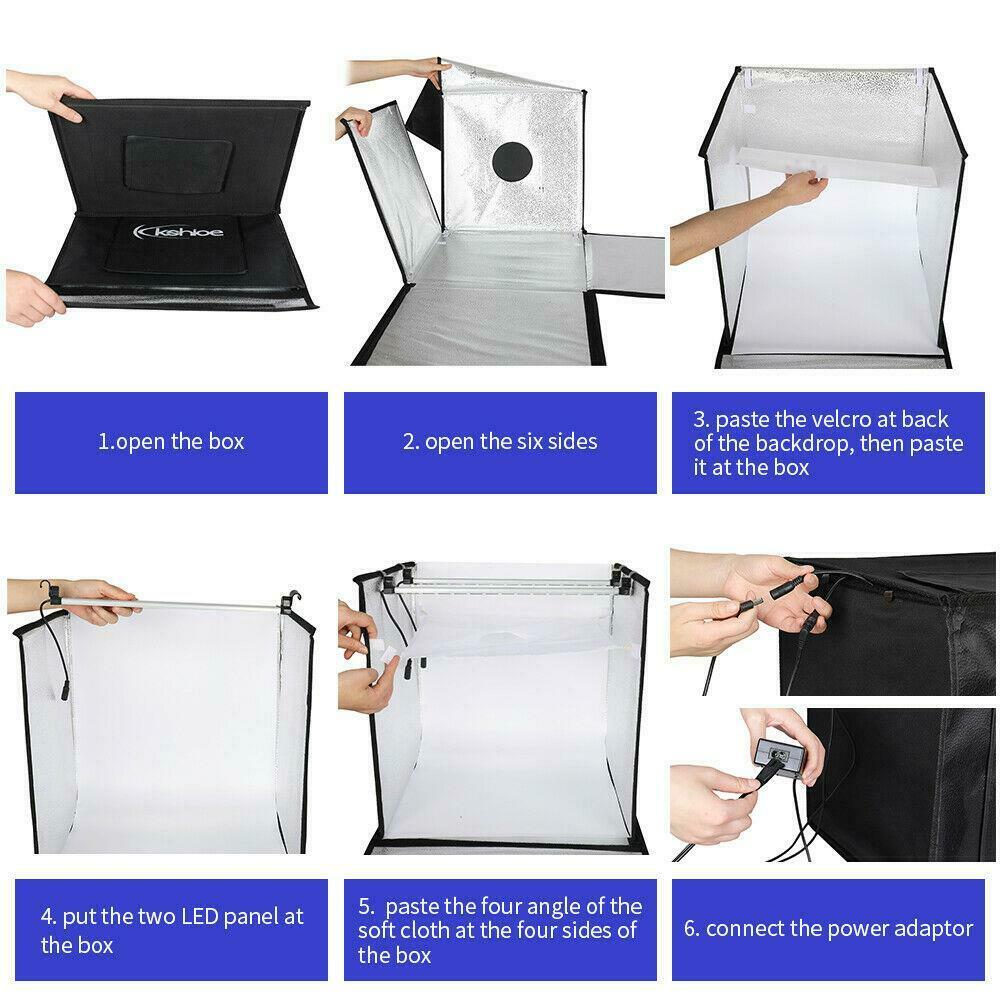 Photography LED Light Soft Box Portable Product Photo Tent Studio - Dealjas