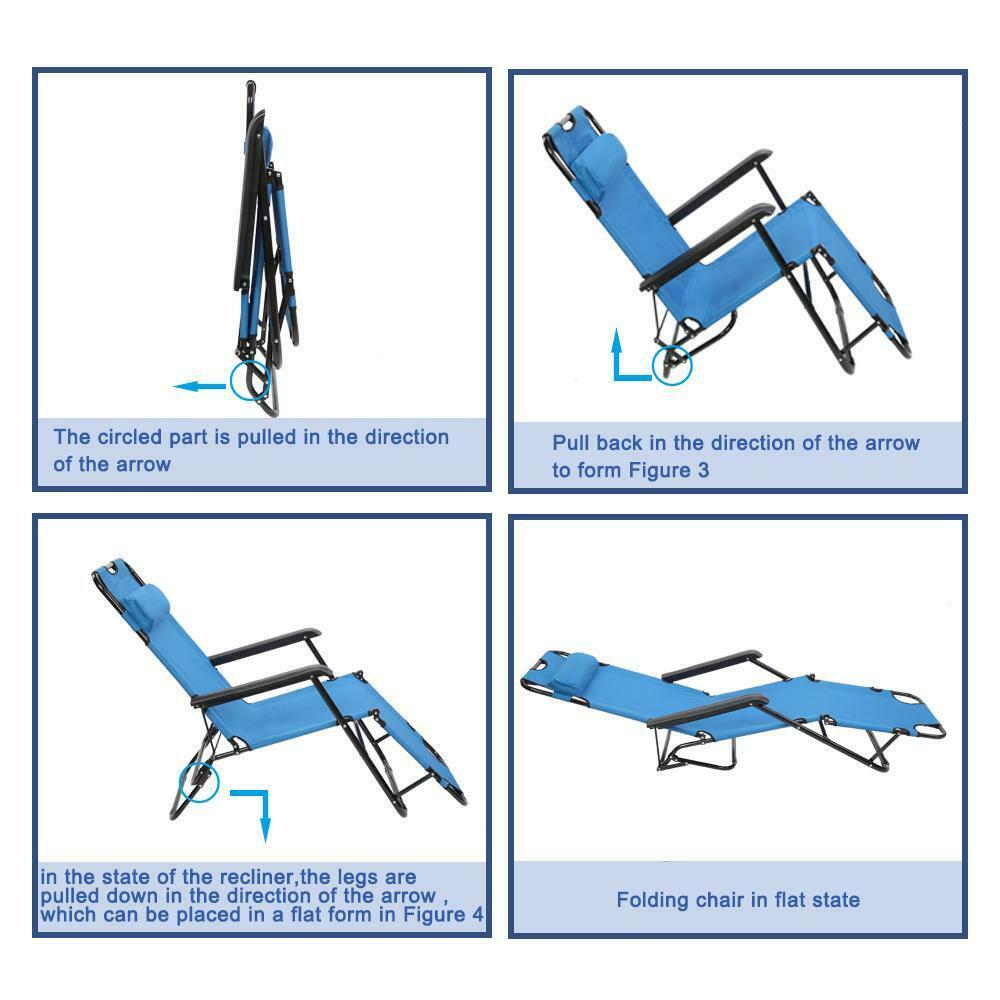 Folding Camping Bed Chair for Outdoor Hiking Camping Sleeping Pool - Dealjas