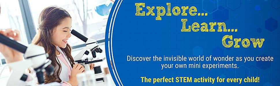 Compound Microscope Kit 120X-1200X Starter Microscope Science STEM Set - Dealjas