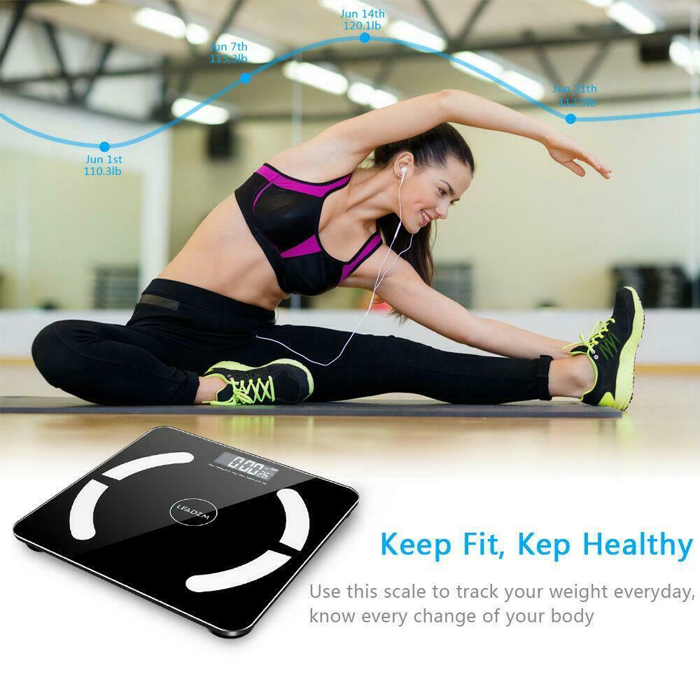 Bluetooth Body Fat Scale Digital Smart for Body Weight BMI - Dealjas