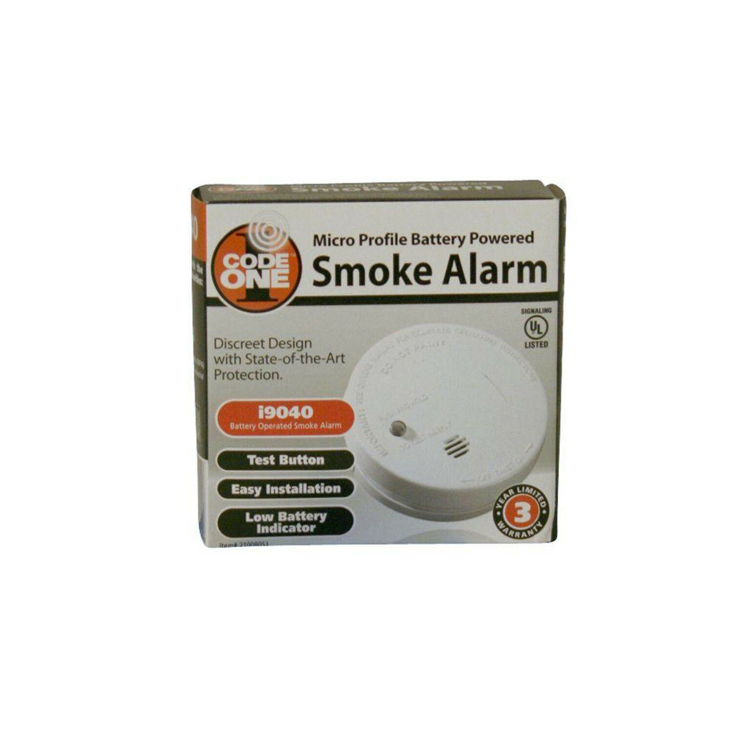 Smoke Detector Battery Operated Home Fire Alarm Safety Sensor 2 Pack - Dealjas