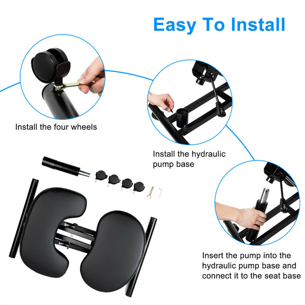 Ergonomic Kneeling Chair Adjustable Rocking Stool Office Posture Seat - Dealjas