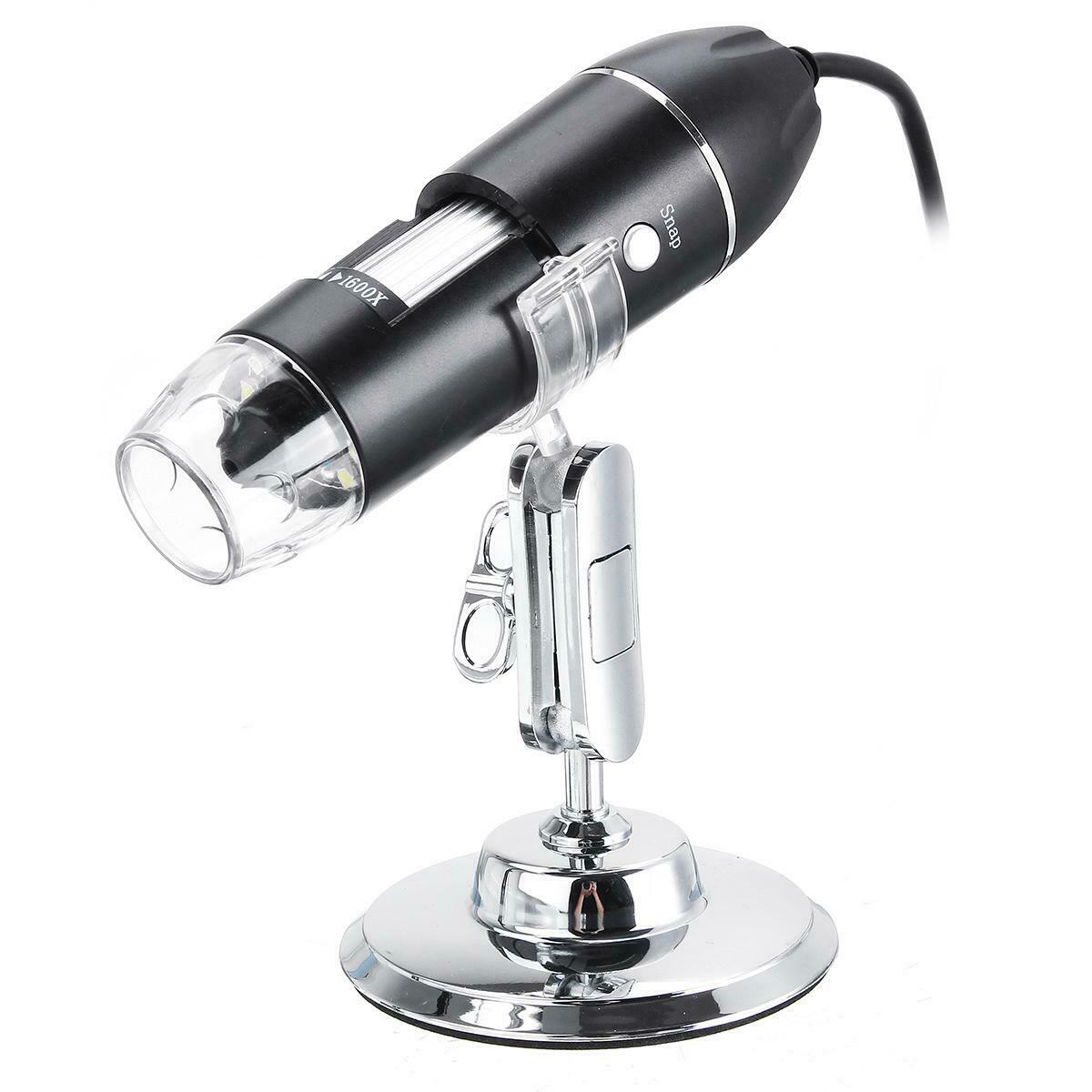 USB Digital Microscope 1600X Handheld Portable Plugable Zoom Scope - Dealjas