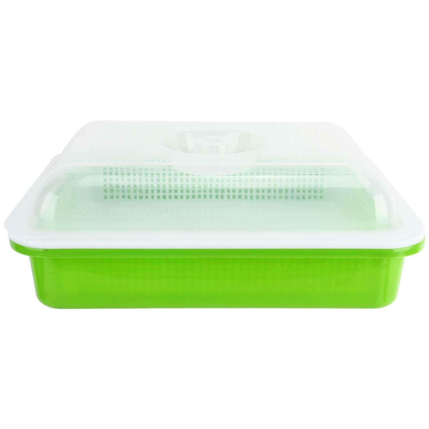 Seed Starting Trays Germination Plastic Seedling Tray with Dome 5 Packs - Dealjas